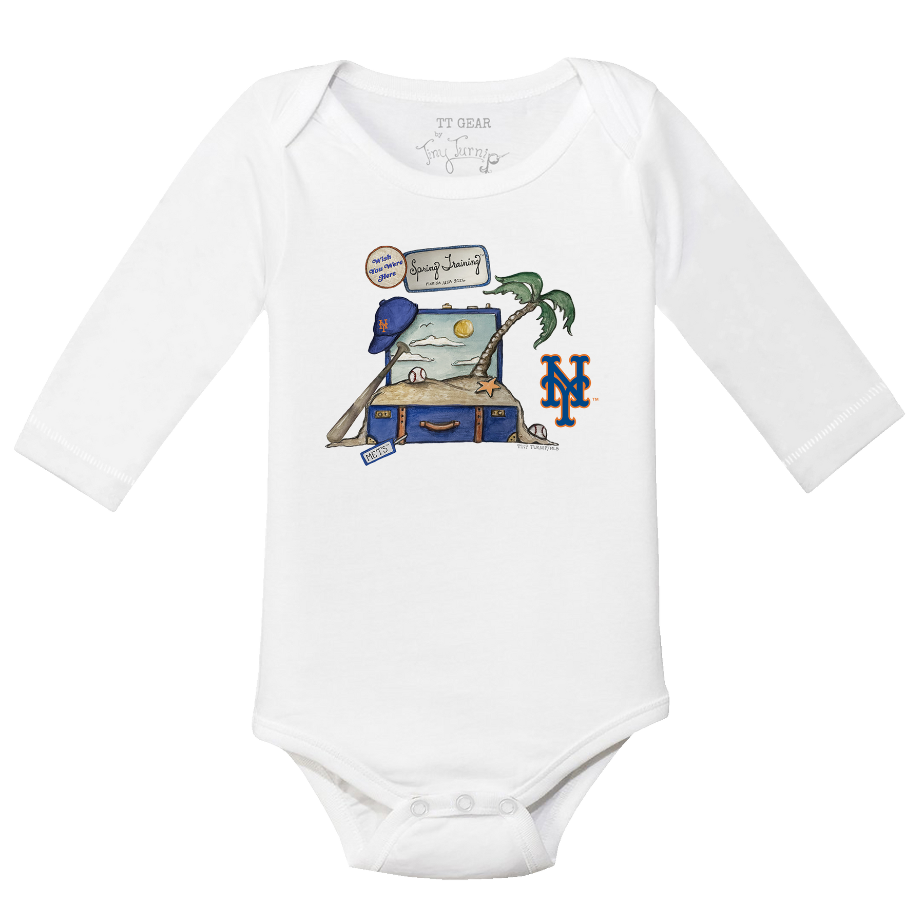 New York Mets Spring Training 2026 Long Sleeve Snapper - Tiny Turnip