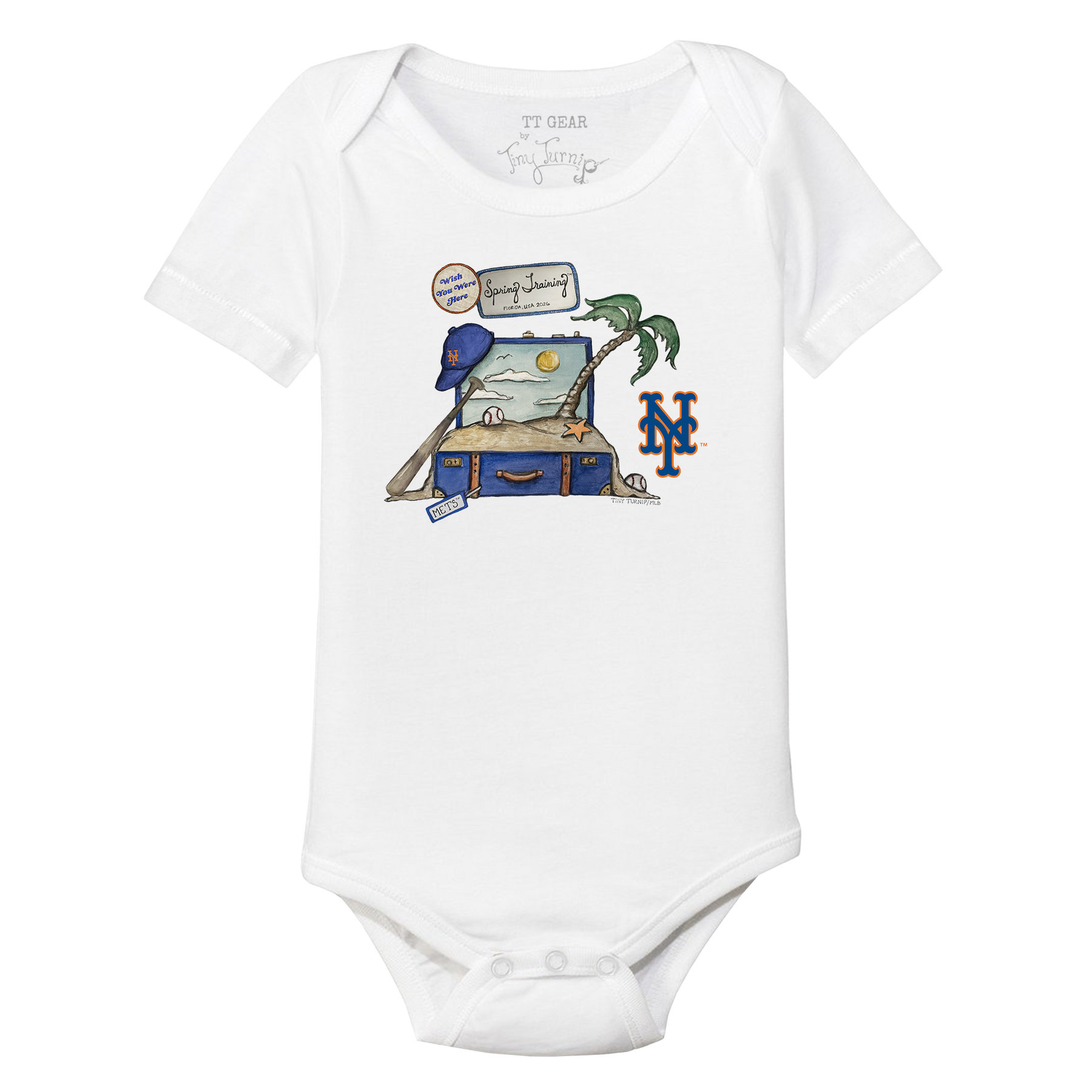 New York Mets Spring Training 2026 Short Sleeve Snapper - Tiny Turnip