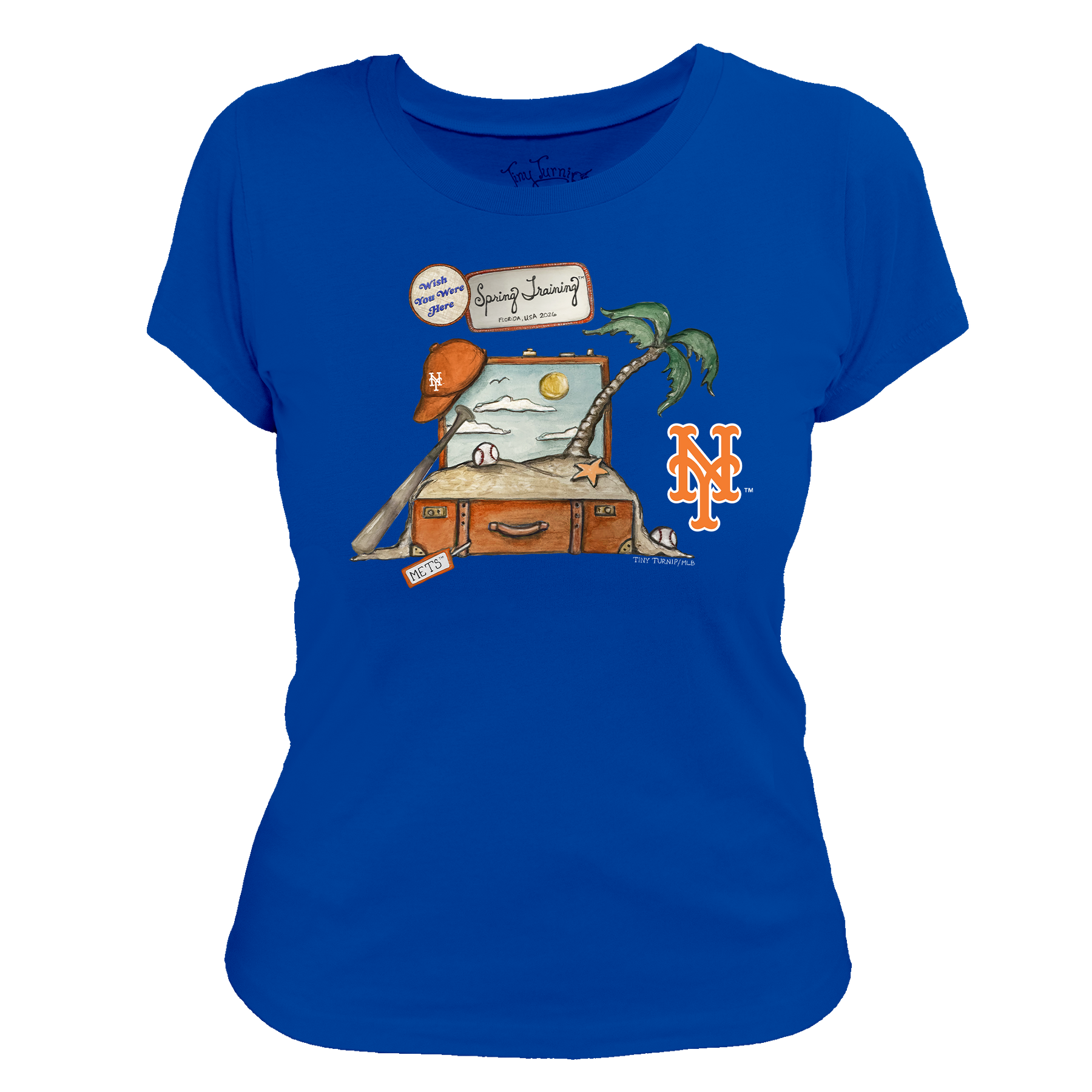 New York Mets Spring Training 2026 Women's Tee Shirt - Tiny Turnip
