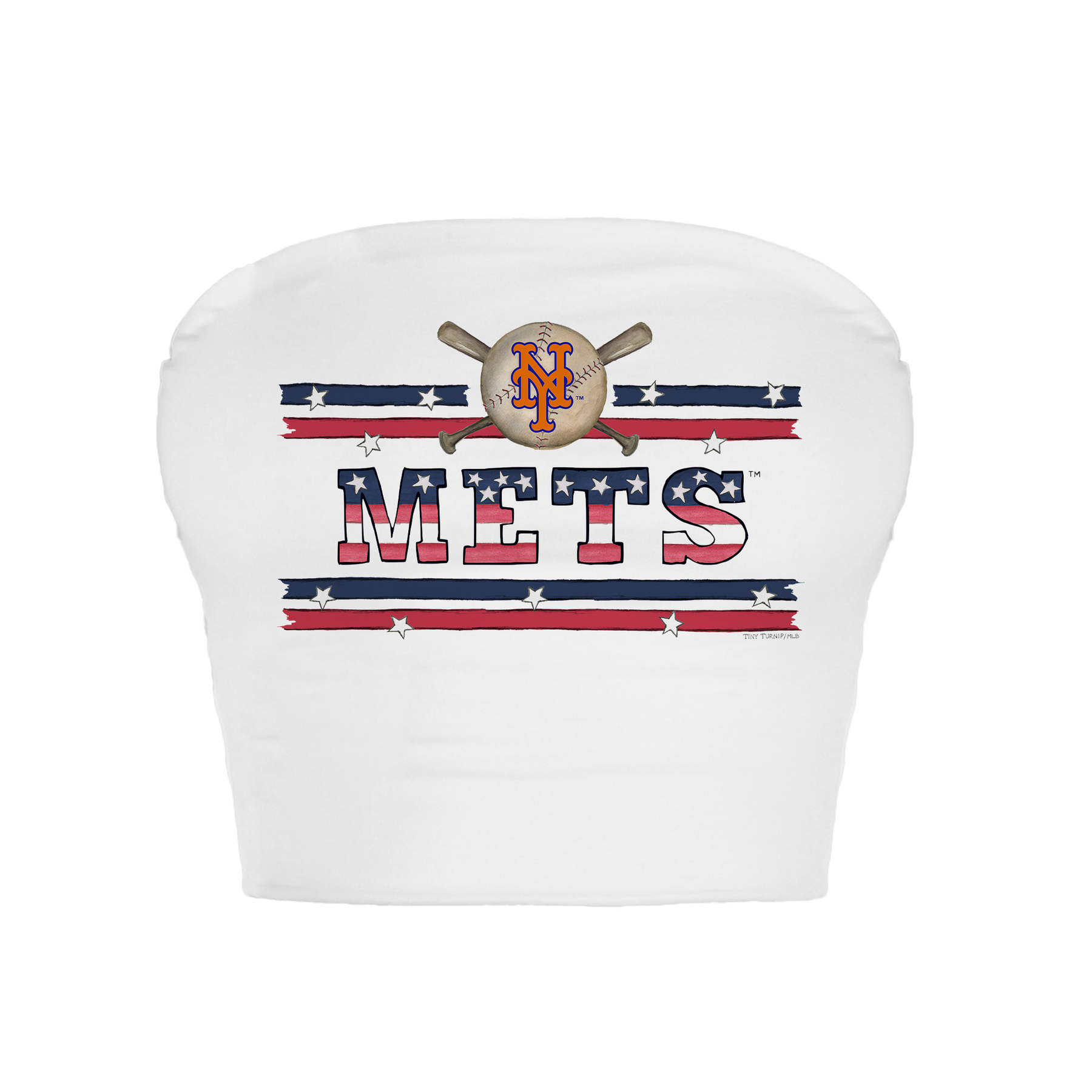 New York Mets Stars and Stripes Crop Tube Top