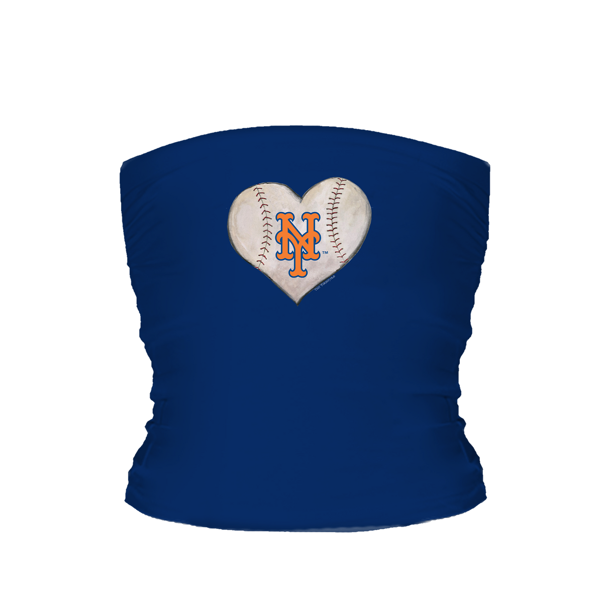 New York Mets Stitched Heart Tube Top - Tiny Turnip