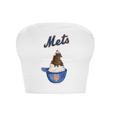 New York Mets Sundae Helmet Crop Tube Top