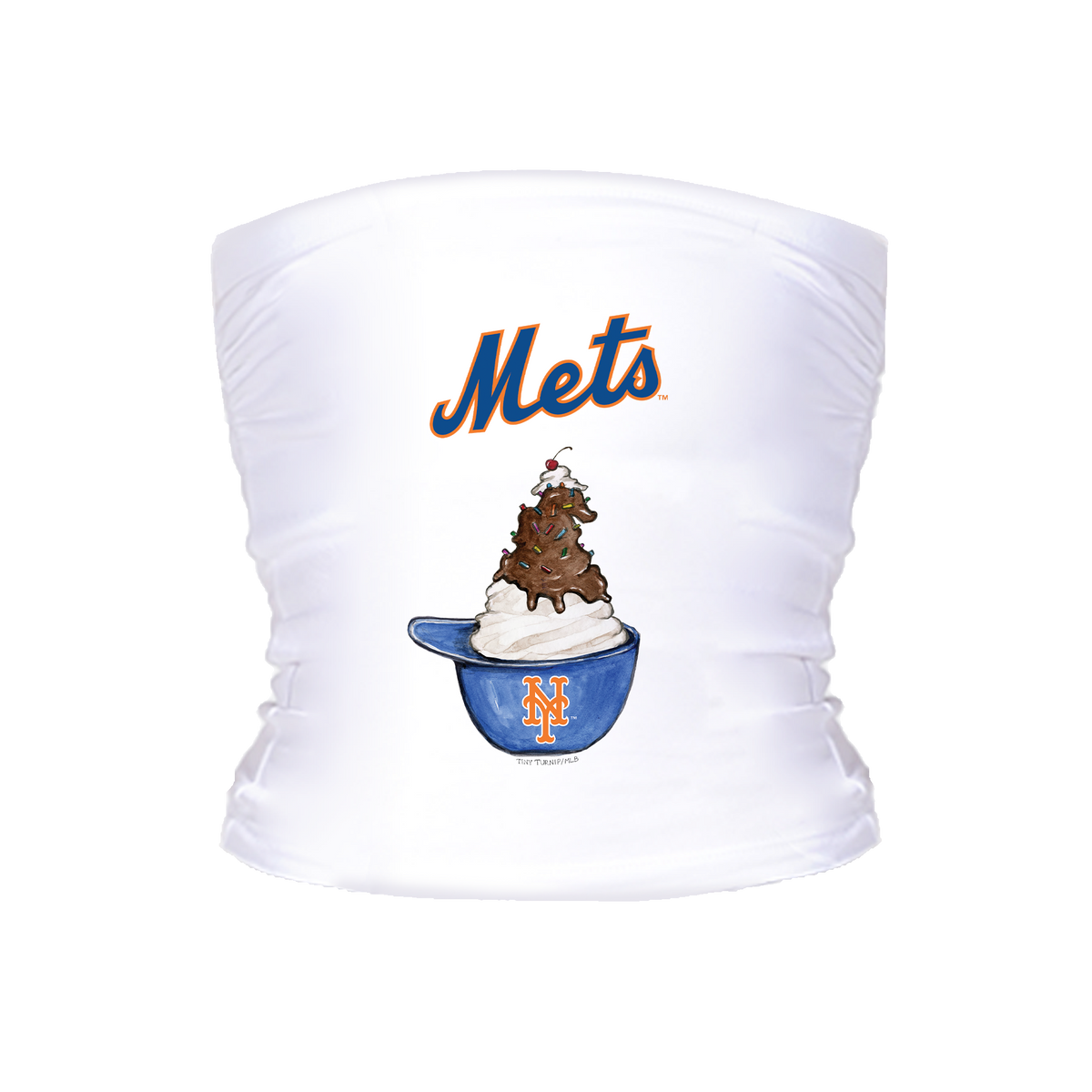 New York Mets Sundae Helmet Crop Tube Top