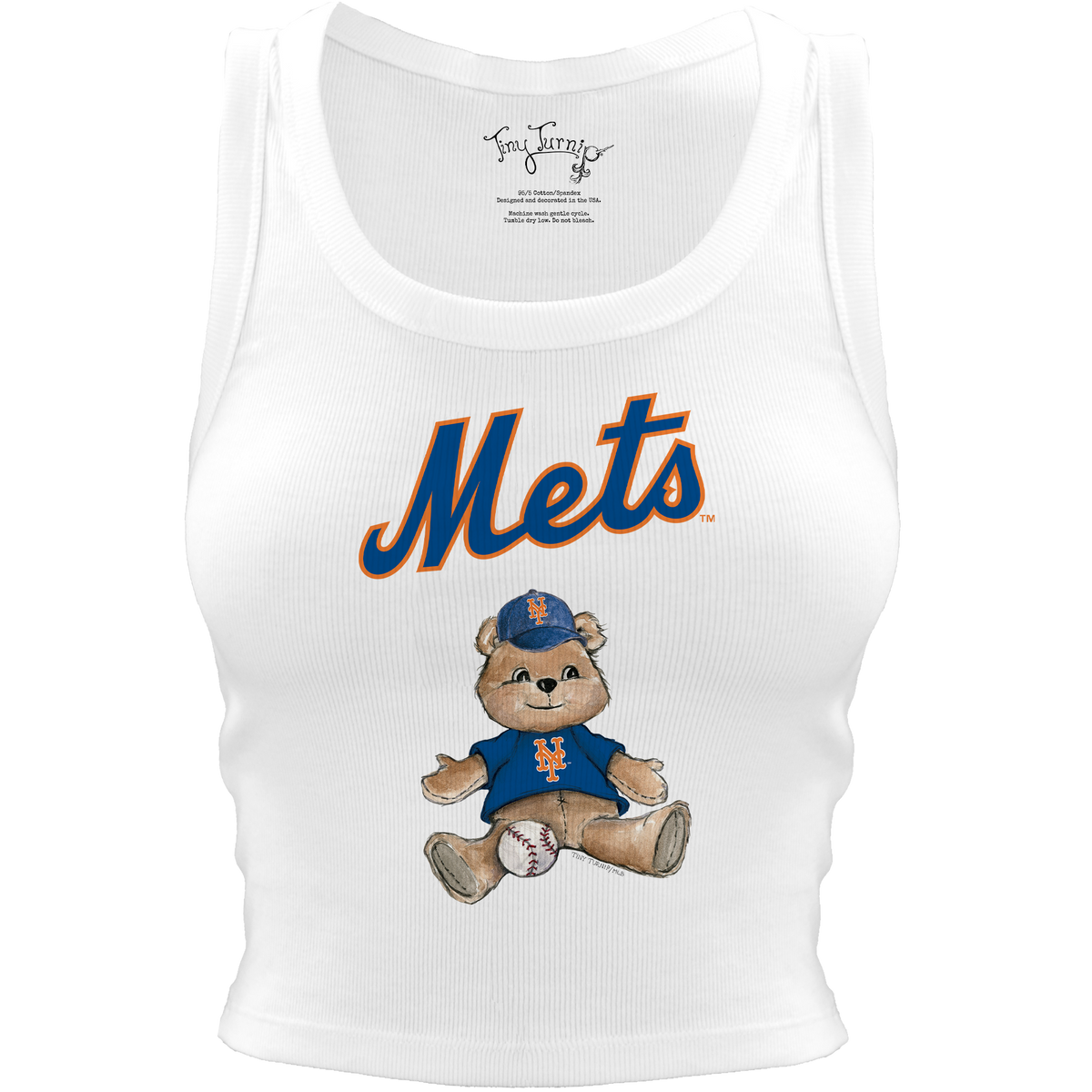 New York Mets Teddy Crop Tank– Tiny Turnip