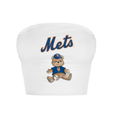 New York Mets Teddy Crop Tube Top