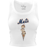 New York Mets Triple Scoop Crop Tank