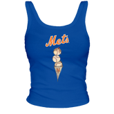 New York Mets Triple Scoop Ribbed Tank - Tiny Turnip