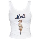 New York Mets Triple Scoop Ribbed Tank - Tiny Turnip