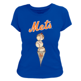 New York Mets Triple Scoop Women's Tee Shirt