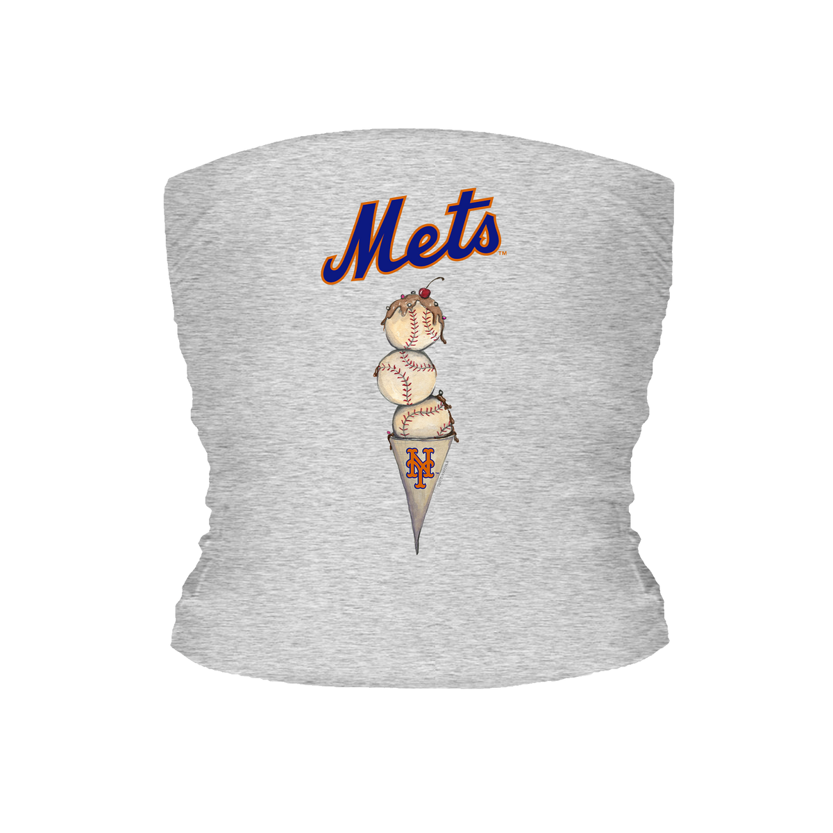 New York Mets Triple Scoop Tube Top - Tiny Turnip