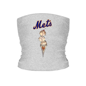 New York Mets Triple Scoop Tube Top - Tiny Turnip