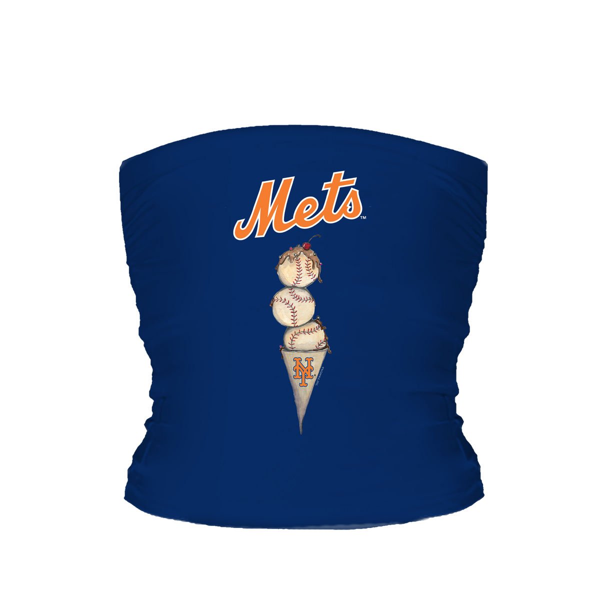 New York Mets Triple Scoop Tube Top - Tiny Turnip