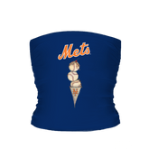New York Mets Triple Scoop Tube Top - Tiny Turnip