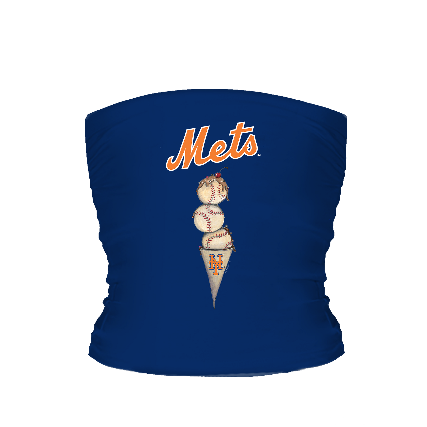 New York Mets Triple Scoop Tube Top - Tiny Turnip
