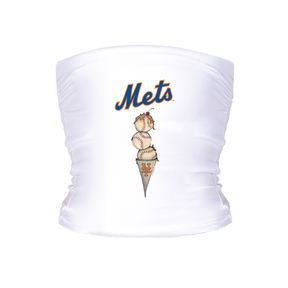 New York Mets Triple Scoop Tube Top - Tiny Turnip