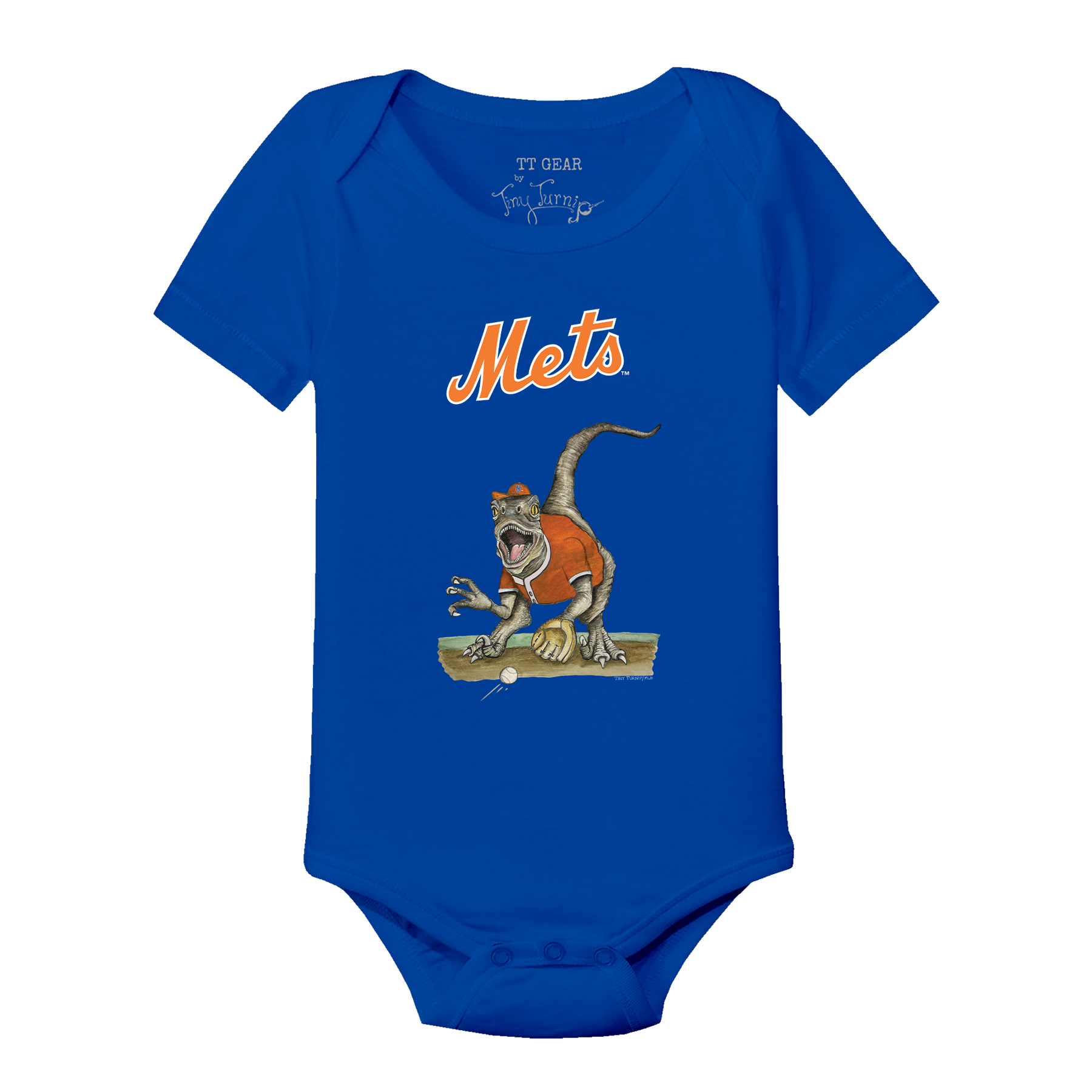 New York Mets Velociraptor Short Sleeve Snapper