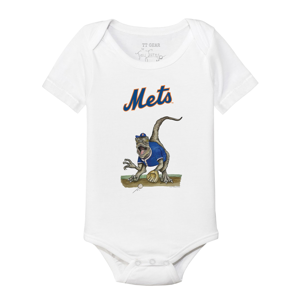 New York Mets Velociraptor Short Sleeve Snapper