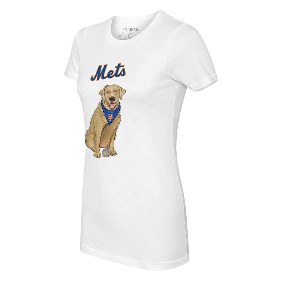 New York Mets Yellow Labrador Retriever Tee Shirt
