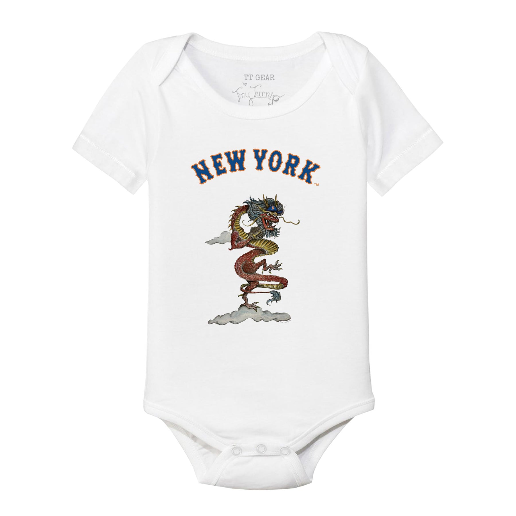 New York Mets 2024 Year of the Dragon Short Sleeve Snapper