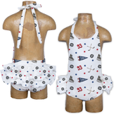 VIP NHL Pennant Collage w/ Name, Number - Ruffle Romper - Tiny Turnip