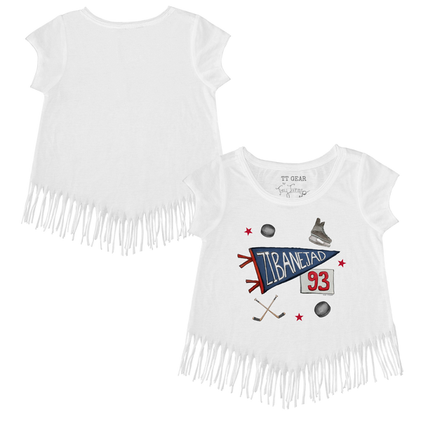 VIP Pennant Collage w/ Name, Number - Fringe Tee - Tiny Turnip