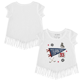 VIP Pennant Collage w/ Name, Number - Fringe Tee - Tiny Turnip