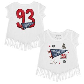 VIP NHL Pennant Collage w/ Name, Number - Fringe Tee - Tiny Turnip