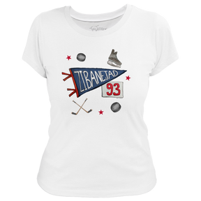 VIP Pennant Collage w/ Name, Number - Women's Tee Shirt - Tiny Turnip