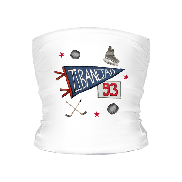 VIP Pennant Collage w/ Name, Number - Tube Top - Tiny Turnip