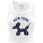New York Yankees Balloon Dog Crop Tank - Tiny Turnip