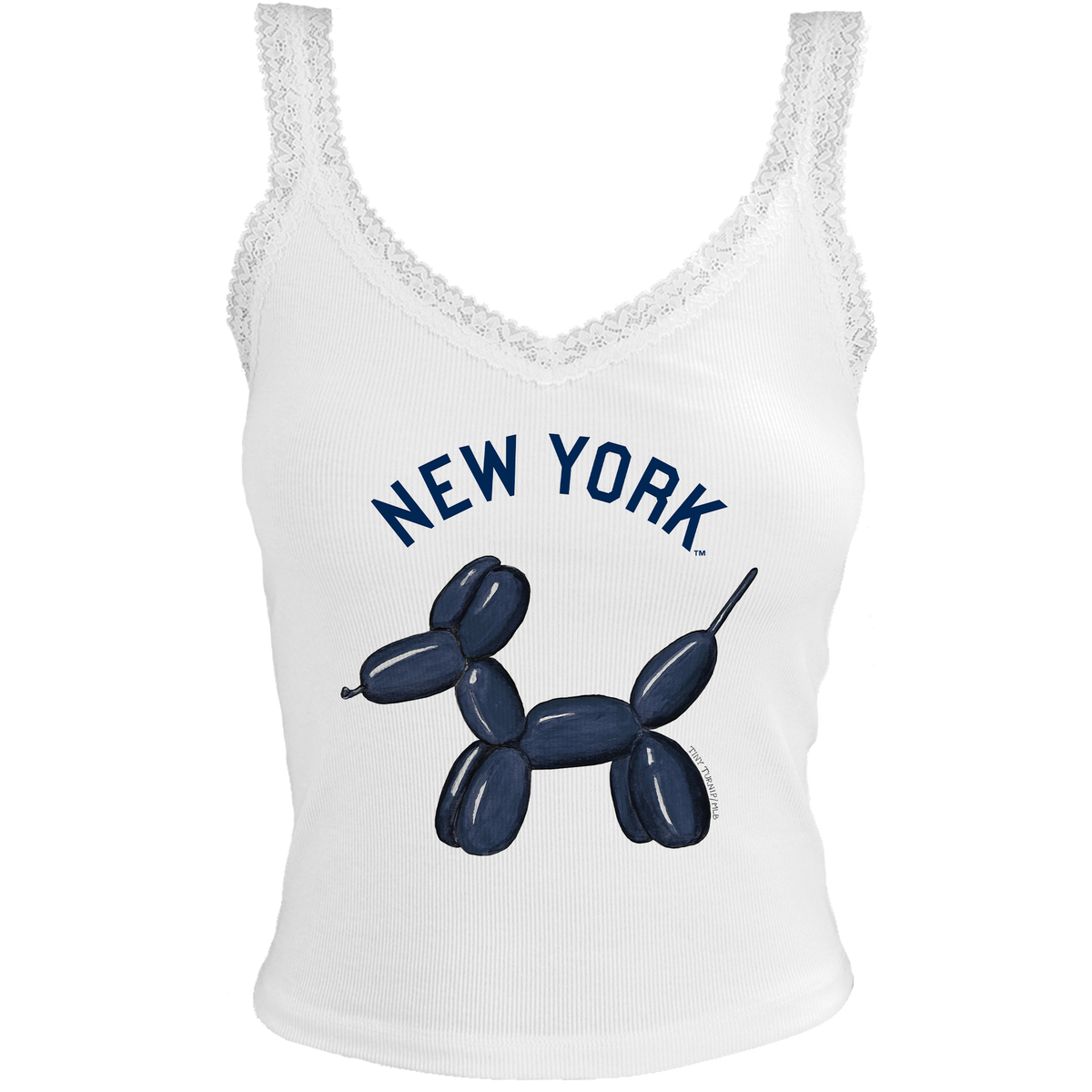 New York Yankees Balloon Dog Lace Tank