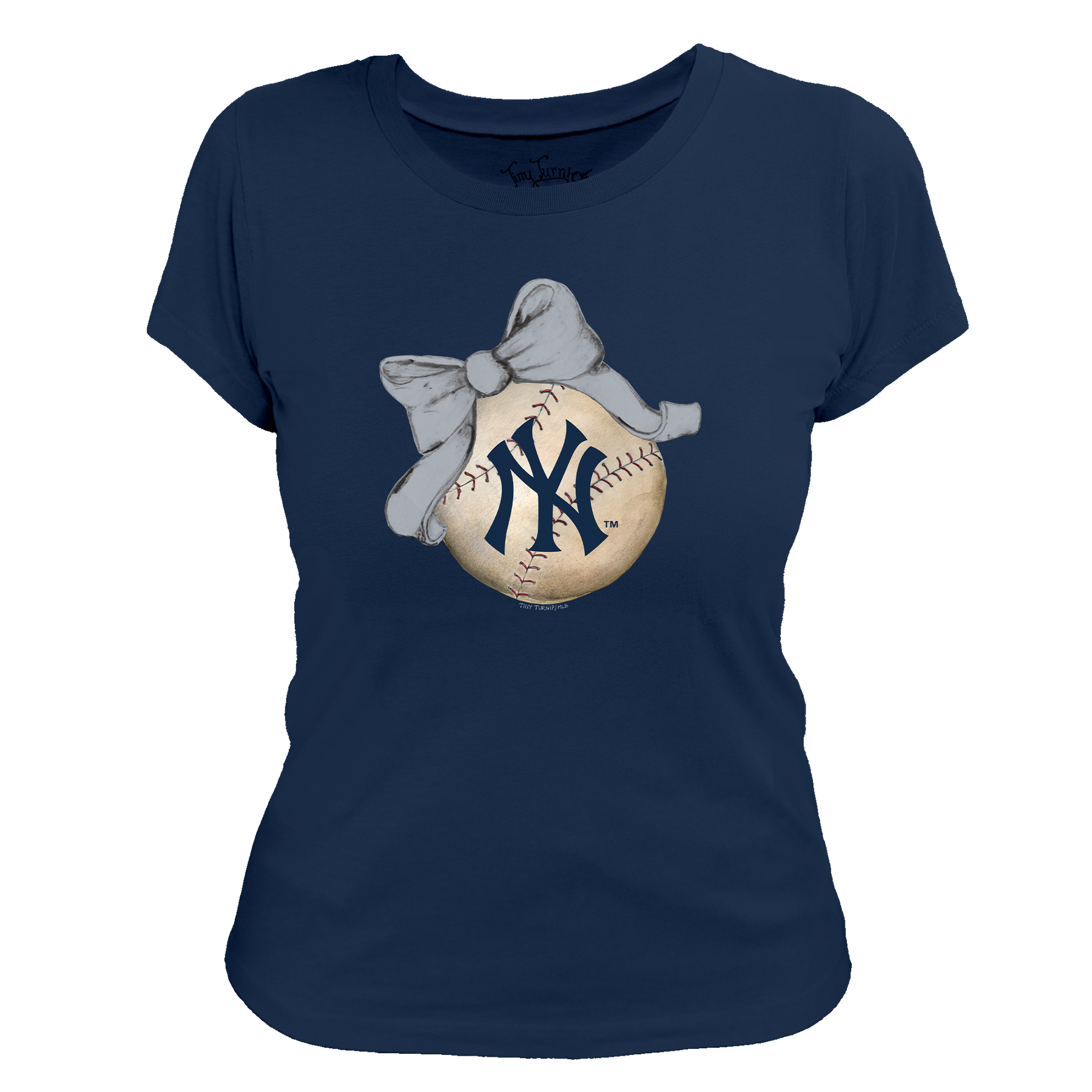 New York Yankees Baseball Bow Tee Shirt