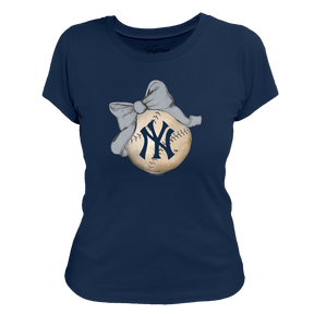 New York Yankees Baseball Bow Tee Shirt