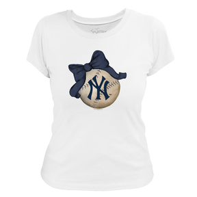 New York Yankees Baseball Bow Tee Shirt