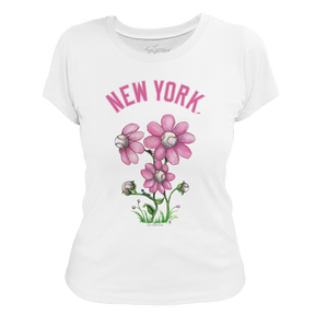 New York Yankees Blooming Baseballs Tee Shirt