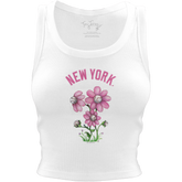 New York YankeesBlooming Baseballs Crop Tank - Tiny Turnip