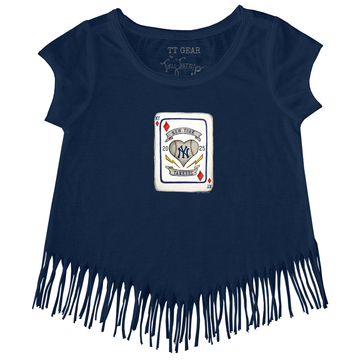 New York Yankees Card Fringe Tee