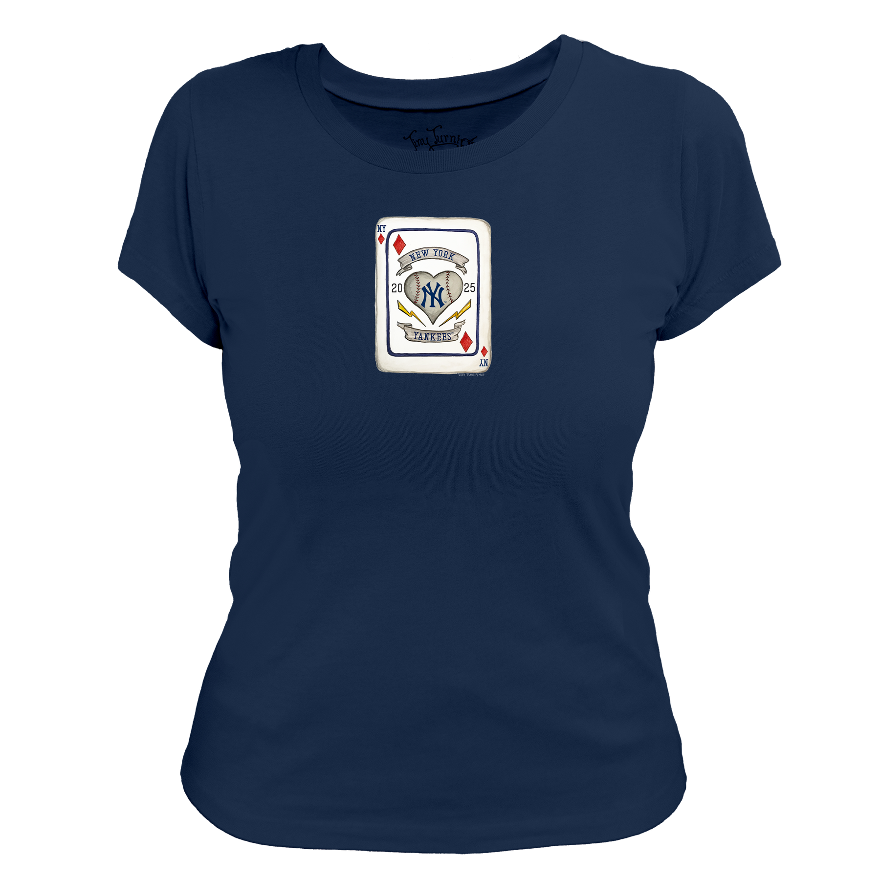 New York Yankees Card Women's Tee Shirt