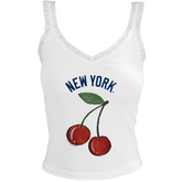 New York Yankees Cherry Lace Tank