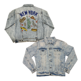 New York Yankees Collage Boyfriend Denim Jacket