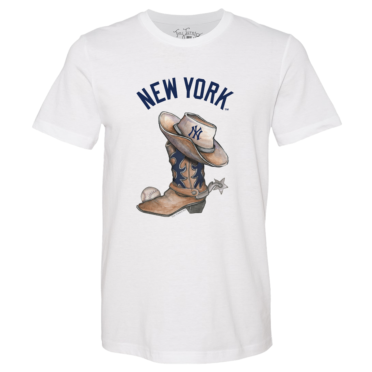 New York Yankees Cowboy Boot Unisex Tee Shirt