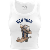 New York Yankees Cowboy Boot Crop Tank