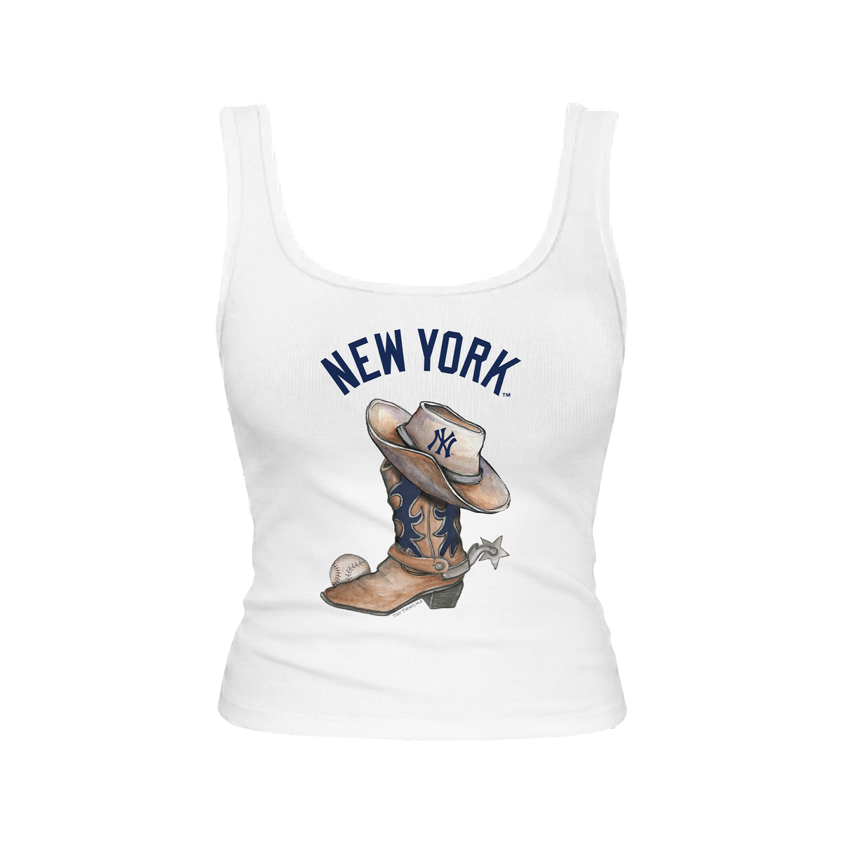 New York Yankees Cowboy Boot Emmy Tank