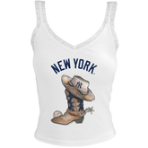 New York Yankees Cowboy Boot Lace Tank
