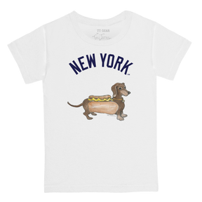New York Yankees Dachshun Kid's Tee Shirt