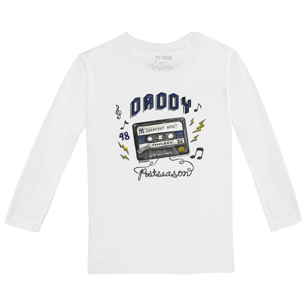 VIP New York Yankees Postseason '26 Kid's Long-Sleeve Tee Shirt - Tiny Turnip