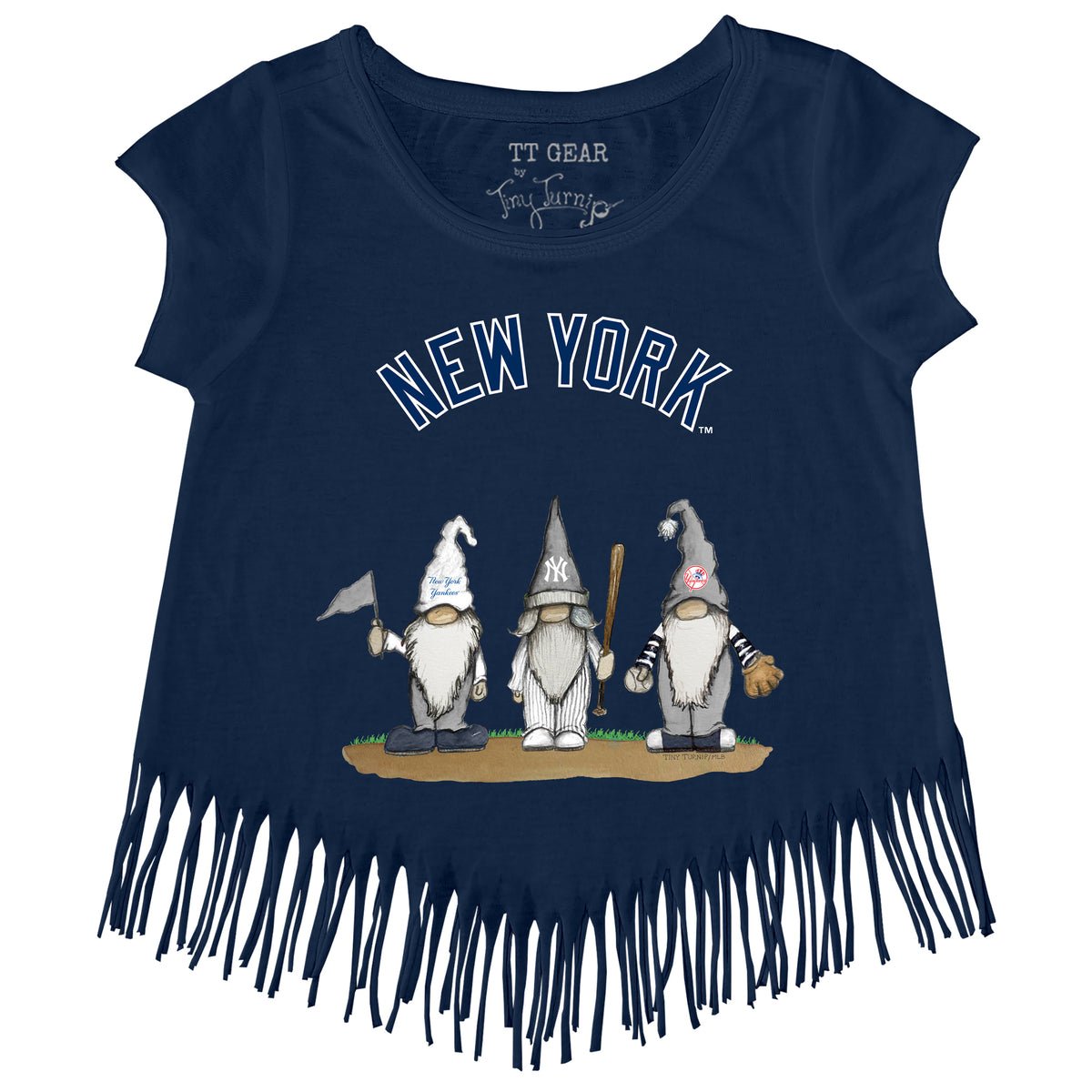 New York Yankees Gnomes Fringe Tee
