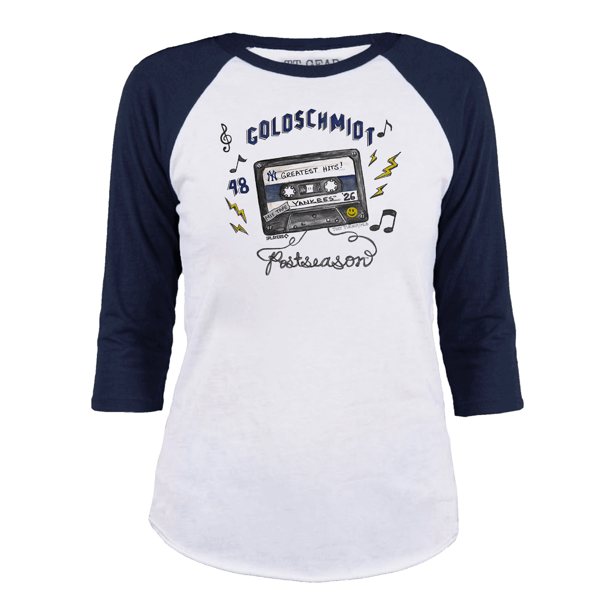 VIP New York Yankees Postseason '26 Unisex 3/4 Sleeve Raglan - Tiny Turnip