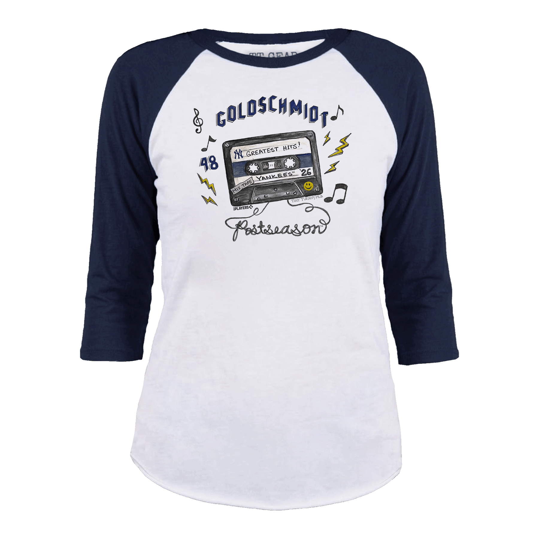 VIP New York Yankees Postseason '26 Unisex 3/4 Sleeve Raglan - Tiny Turnip
