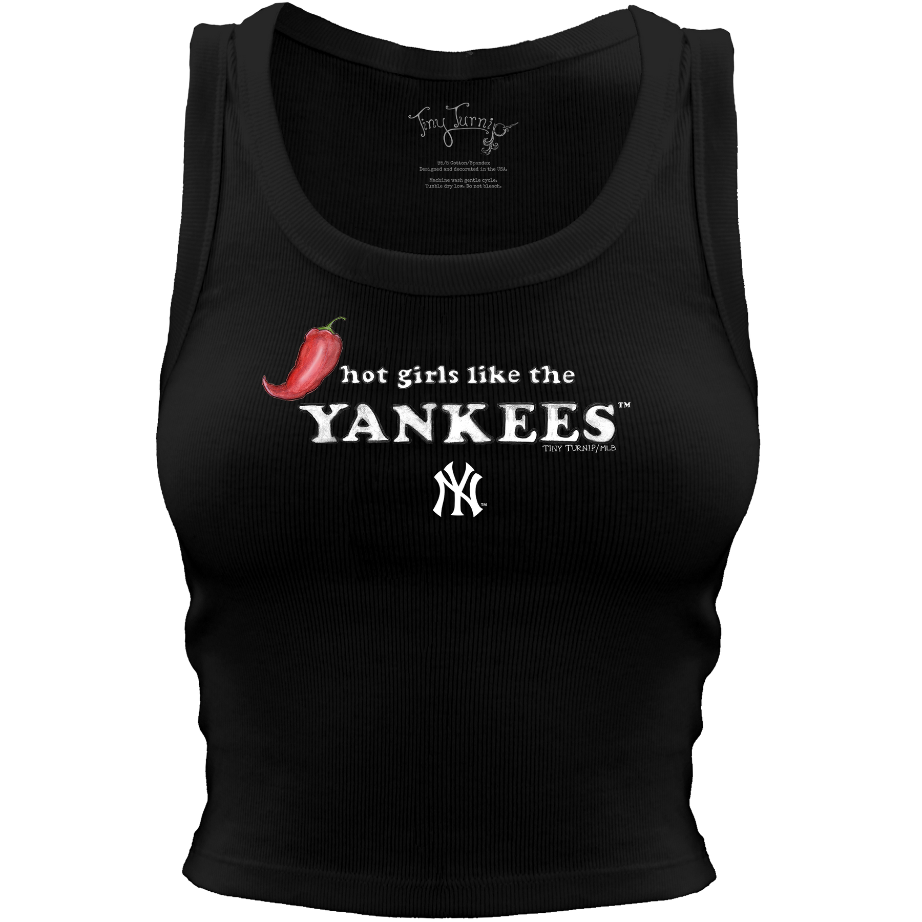 New York Yankees Hot Girls Crop Tank